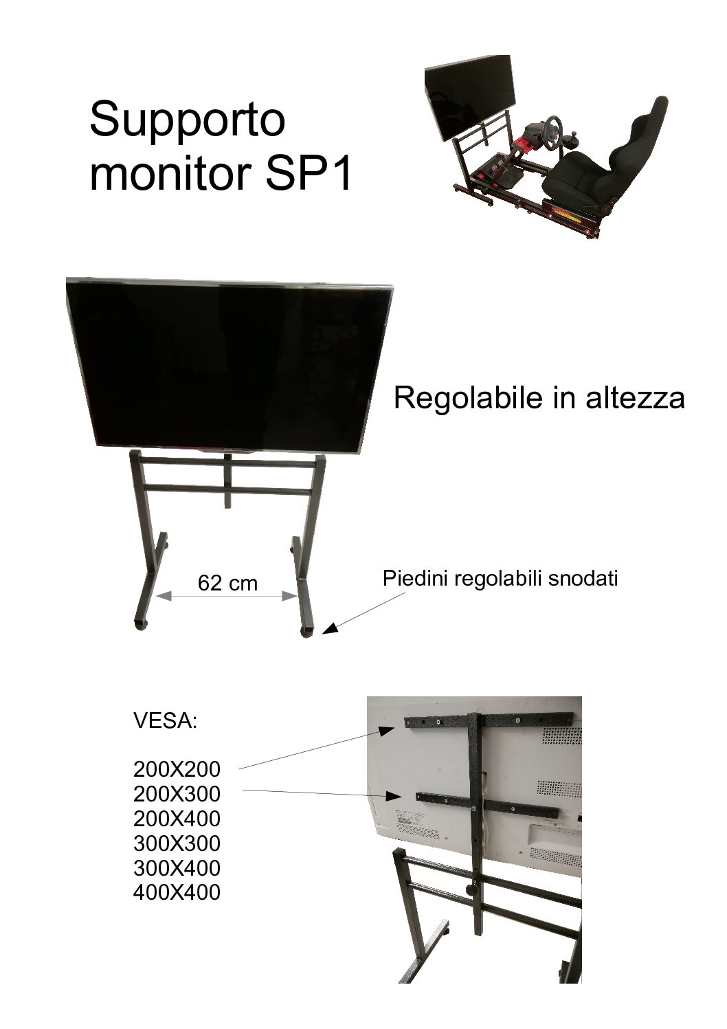 supporto monitor SP1